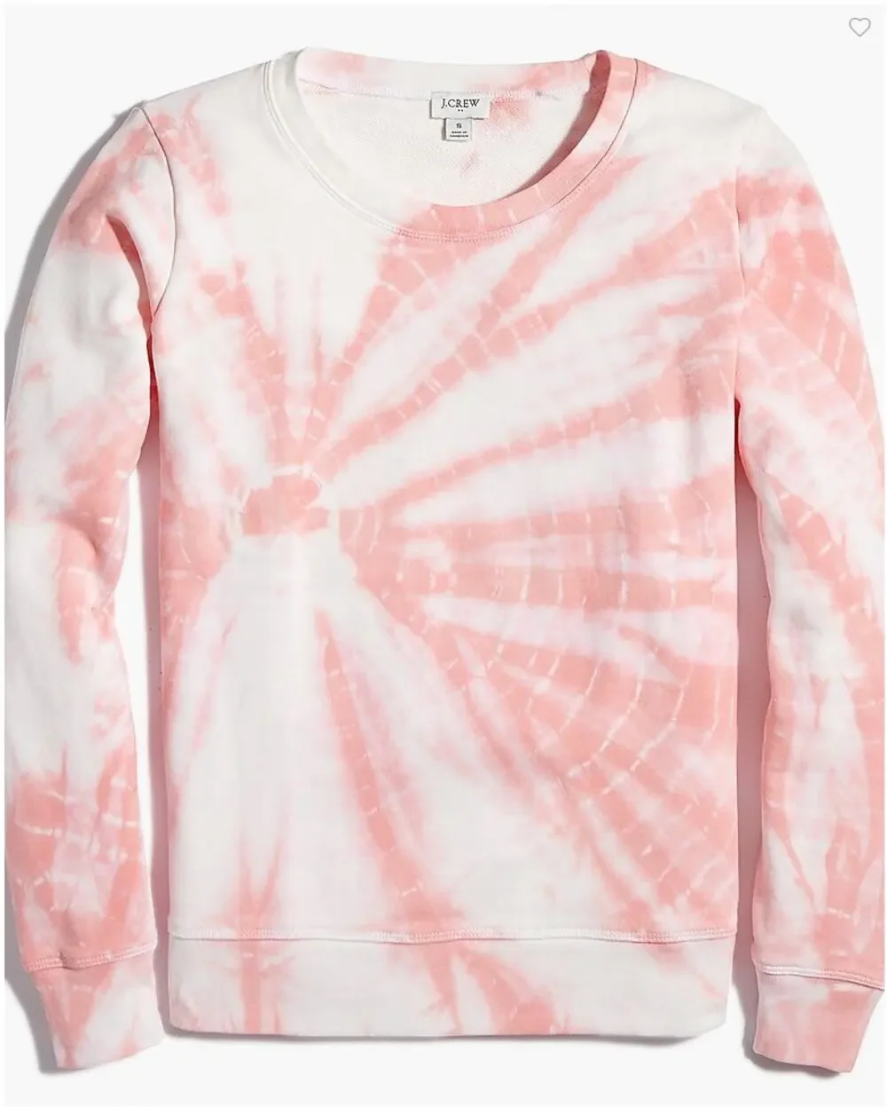 J. CREW AO918 Pink Tie-dyed Pullover Sweatshirt // XL